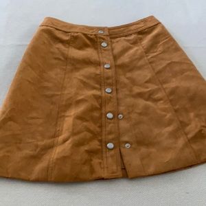 H&M tan Suede skirt